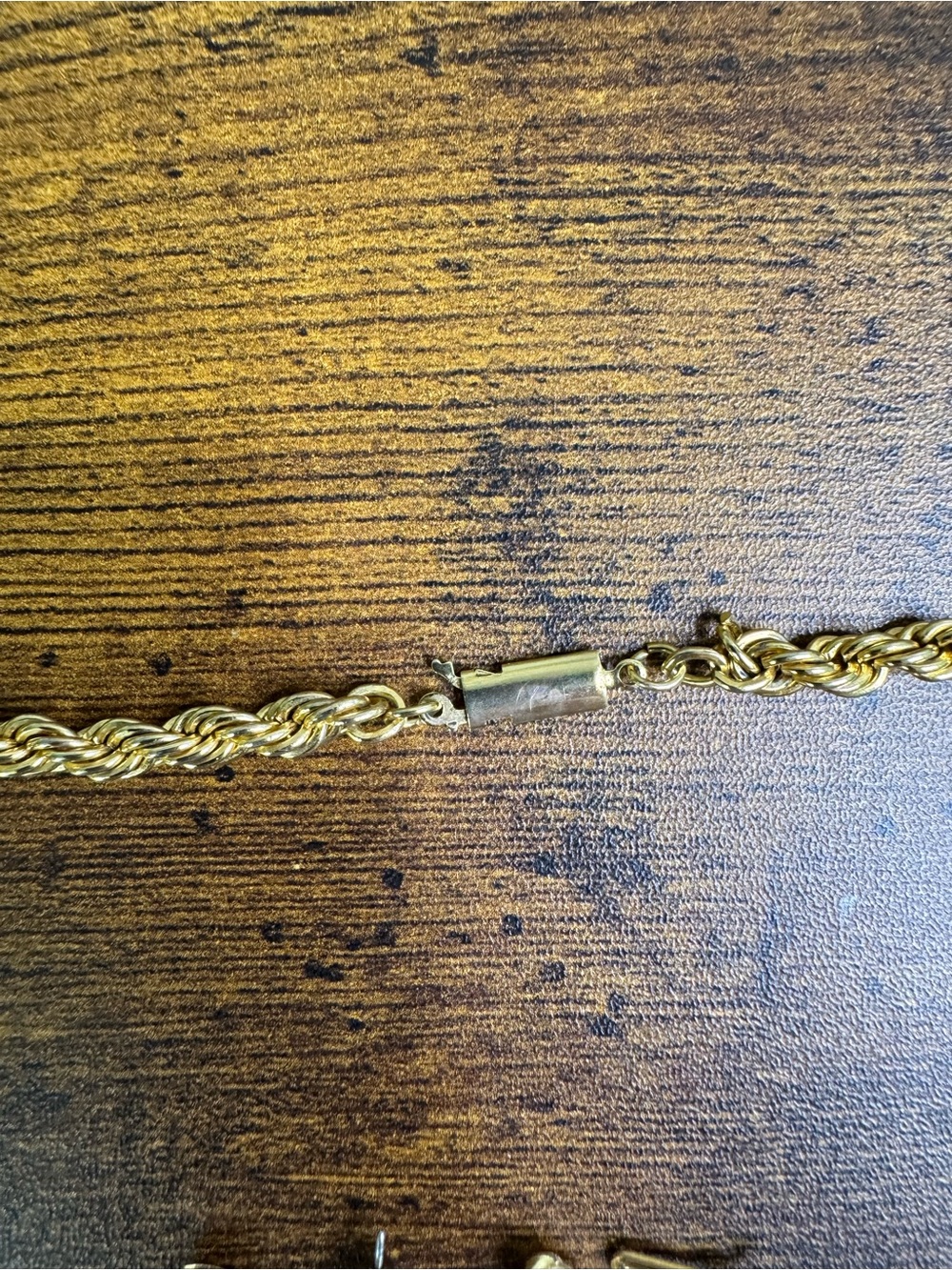 Vintage Gold-Tone Rope Necklace Bracelet and Earrings Set - Picture 5 of 6